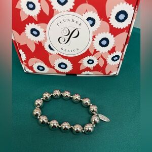 Plunder Silver Beaded Bracelet